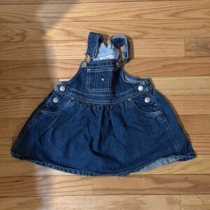 Vintage Tommy Hilfiger Kids Blue Denim Skirt Overall